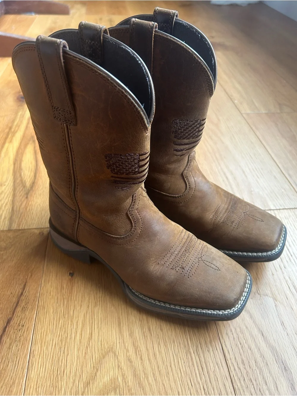 Boys Ariat patriot cowboy boots